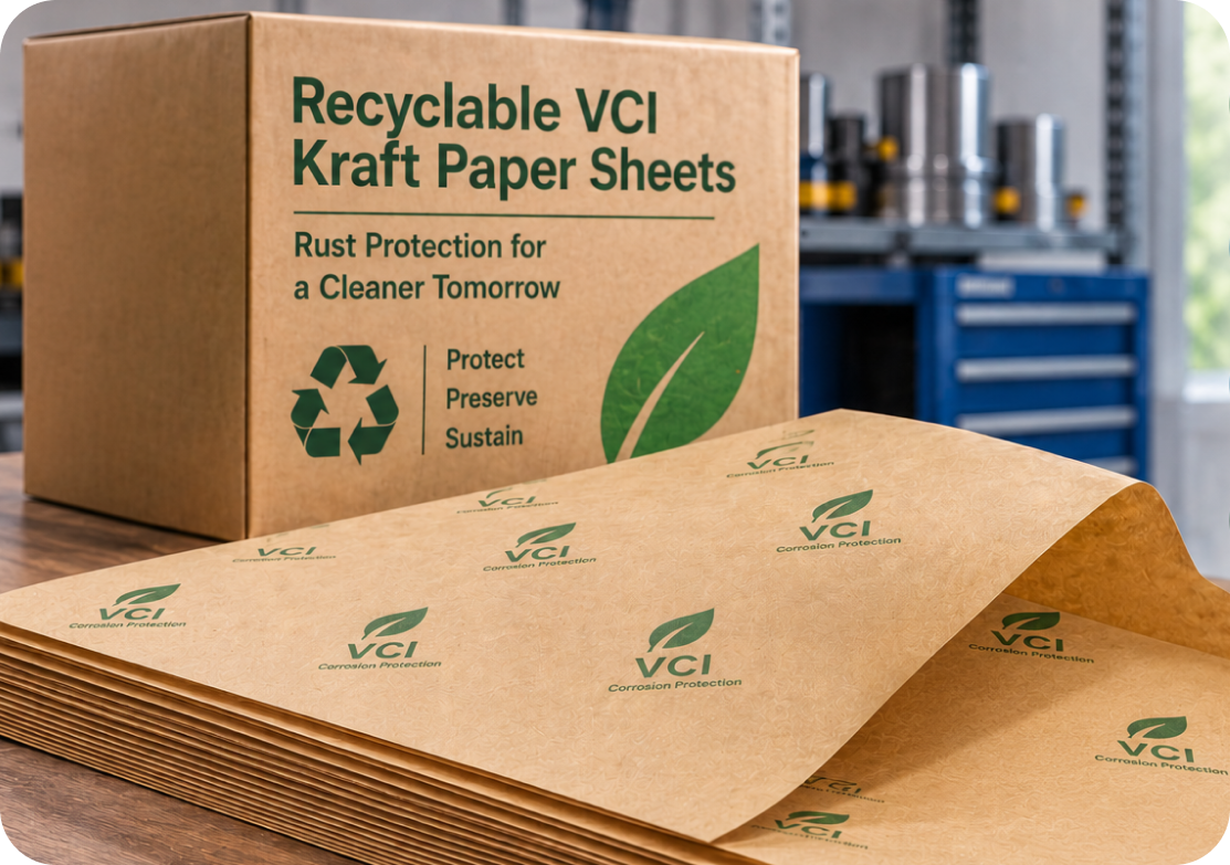 Recyclable VCI Kraft Paper Sheets